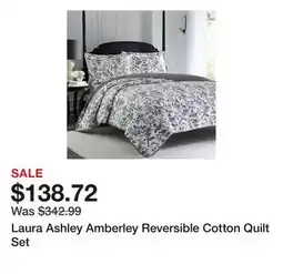Wayfair Laura Ashley Amberley Reversible Cotton Quilt Set offer