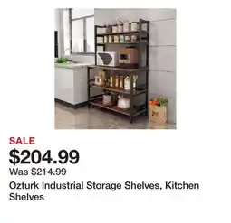 Wayfair Ozturk Industrial Storage Shelves, Kitchen Shelves offer