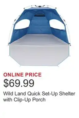 Costco Wild Land Quick Set-Up Shelter with Clip-Up Porch offer