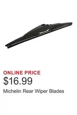 Costco Michelin Rear Wiper Blades offer