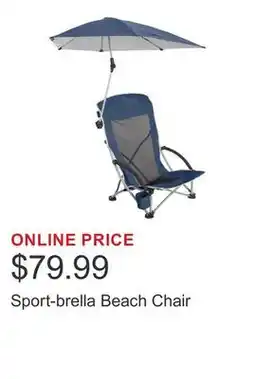 Costco Sport-brella Beach Chair offer