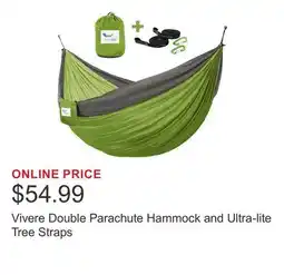 Costco Vivere Double Parachute Hammock and Ultra-lite Tree Straps offer