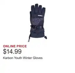 Costco Karbon Youth Winter Gloves offer
