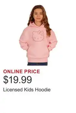 Costco Licensed Kids Hoodie offer