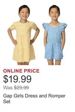 Costco Gap Girls Dress and Romper Set offer