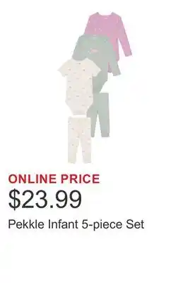Costco Pekkle Infant 5-piece Set offer