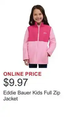 Costco Eddie Bauer Kids Full Zip Jacket offer