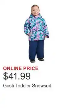 Costco Gusti Toddler Snowsuit offer