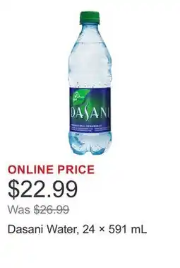 Costco Dasani Water, 24 × 591 mL offer
