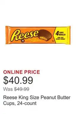 Costco Reese King Size Peanut Butter Cups, 24-count offer