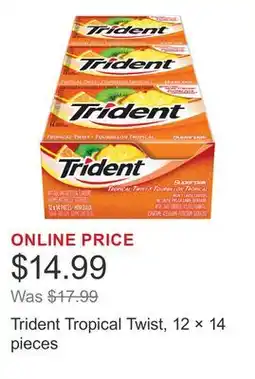 Costco Trident Tropical Twist, 12 × 14 pieces offer