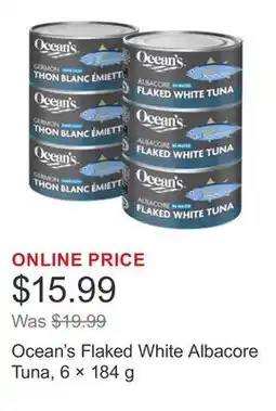 Costco Ocean's Flaked White Albacore Tuna, 6 × 184 g offer