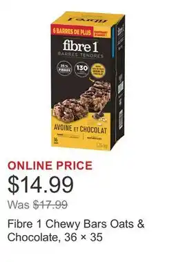 Costco Fibre 1 Chewy Bars Oats & Chocolate, 36 × 35 offer