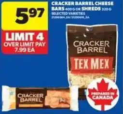 Real Canadian Superstore Cracker barrel cheese bars offer