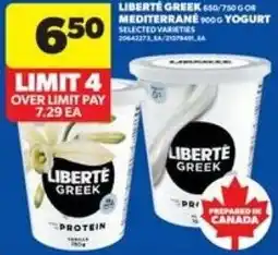 Real Canadian Superstore Liberté greek or mediterrane offer