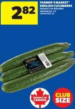Real Canadian Superstore Farmer's market english cucumbers offer