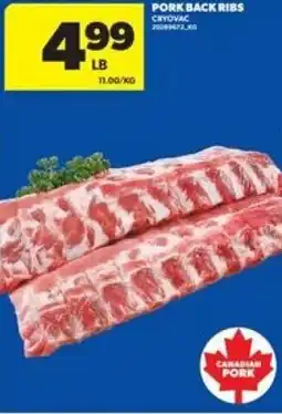 Real Canadian Superstore Pork back ribs offer