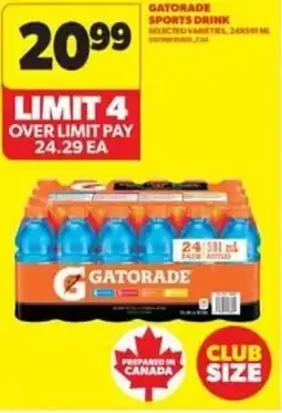 Real Canadian Superstore Gatorade sports drink offer