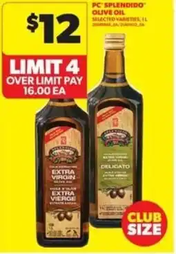 Real Canadian Superstore PC splendido olive oil offer