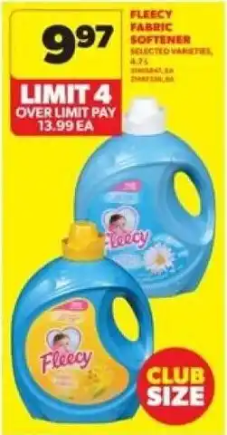 Real Canadian Superstore Fleecy fabric softener offer