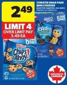 Real Canadian Superstore Christie snak paks mini cookies offer