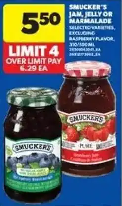 Real Canadian Superstore Smucker's jam, jelly or marmalade offer