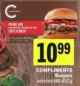 IGA Compliments Burgers offer