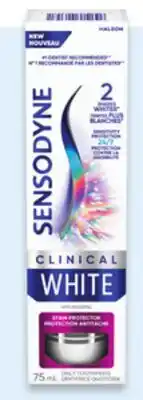 Walmart Sensodyne Clinical White Stain Protector Toothpaste offer