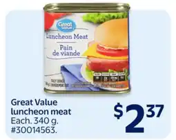 Walmart Great Value luncheon meat offer