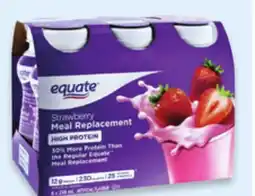 Walmart Equate High Protein Meal Replacement offer