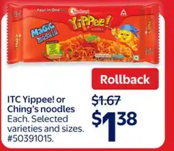 Walmart ITC Yippee! noodles offer