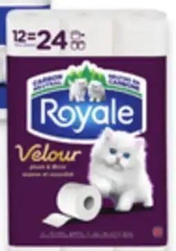 Walmart Royale 2-ply bathroom tissue 12-pack offer