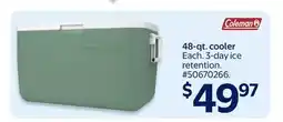 Walmart Coleman 48-qt. cooler offer