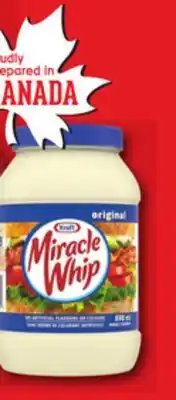 Walmart Kraft Miracle Whip 890 mL offer