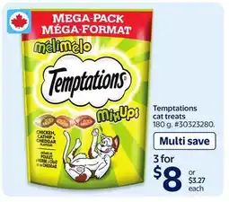 Walmart Temptations cat treats offer