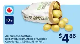 Walmart All-purpose potatoes offer