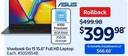 Walmart Vivobook 6015155 Full HD Laptop offer