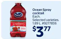 Walmart Ocean Spray cocktail offer