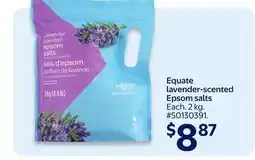 Walmart Equate lavender-scented Epsom salts offer