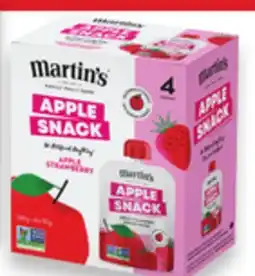 Walmart Martin's Apple Snack fruit pouches offer