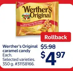 Walmart Werther's Original caramel candy offer