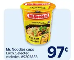 Walmart Mr. Noodles cups offer