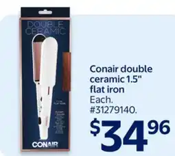 Walmart Conair double ceramic 1.5 flat iron offer