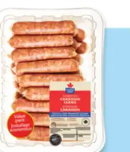 Walmart Maple Leaf fresh pork breakfast or dinner sausages value pack offer