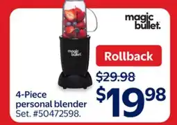 Walmart 4-Piece personal blender offer
