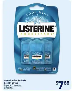 Walmart Listerine Pocketpaks Breath Strips offer