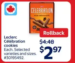 Walmart Leclerc Célébration cookies offer