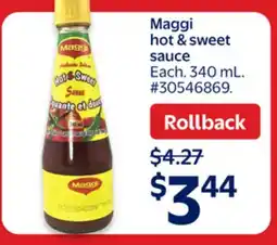 Walmart Maggi hot & sweet offer