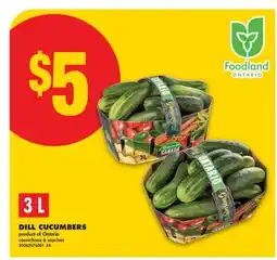 No Frills DILL CUCUMBERS, 3 L offer