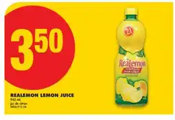 No Frills REALEMON LEMON JUICE, 945 mL offer